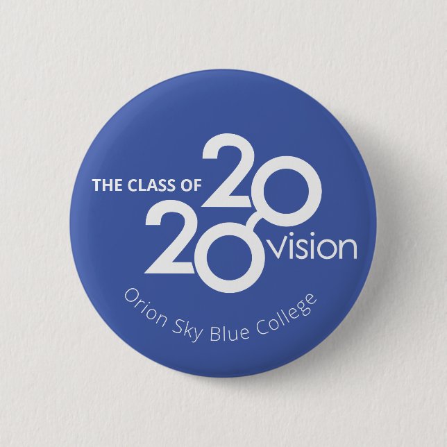 2020 vision event custom name or business button (Front)