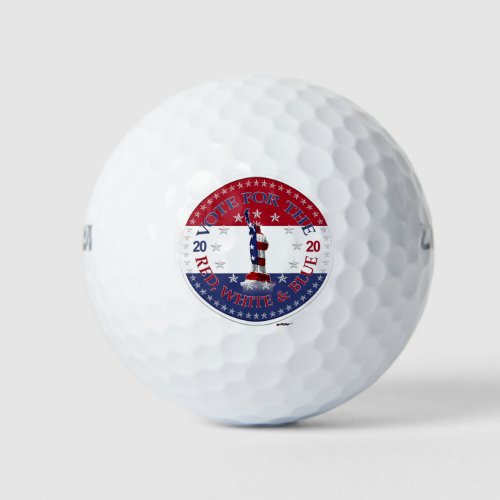 2020 Vote For The Red White and Blue Statue Libert Golf Balls