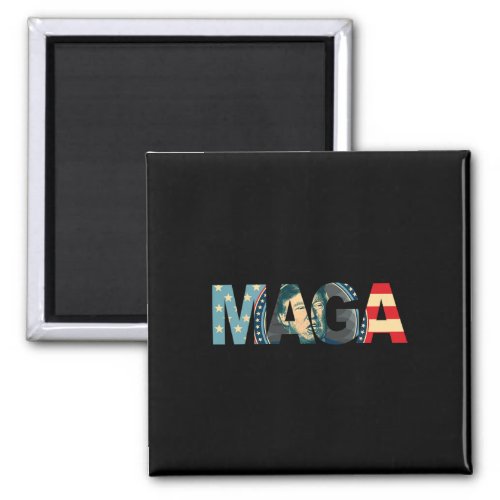 2020 Voted Maga American Flag Retro Vintage Gift  Magnet