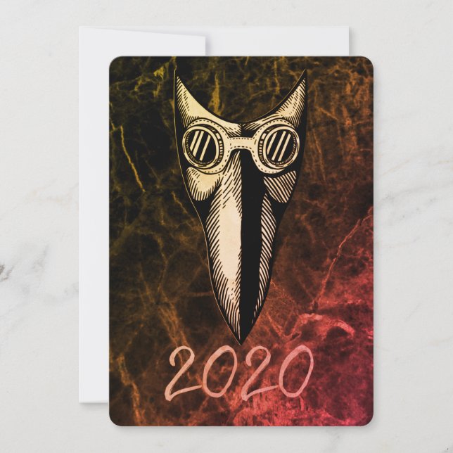2020 - Year of the face mask, Plague Doctor mask (Front)