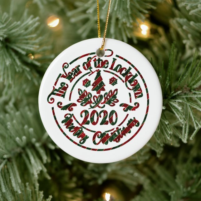 2020 Year of the Lockdown | Christmas Ceramic Ornament (Tree)