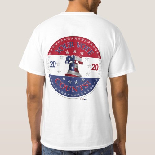 2020 Your Vote Counts Liberty Bell T_Shirt