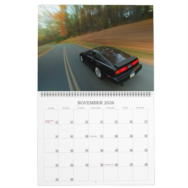 2020 Z31 Calendar (Nov 2026)