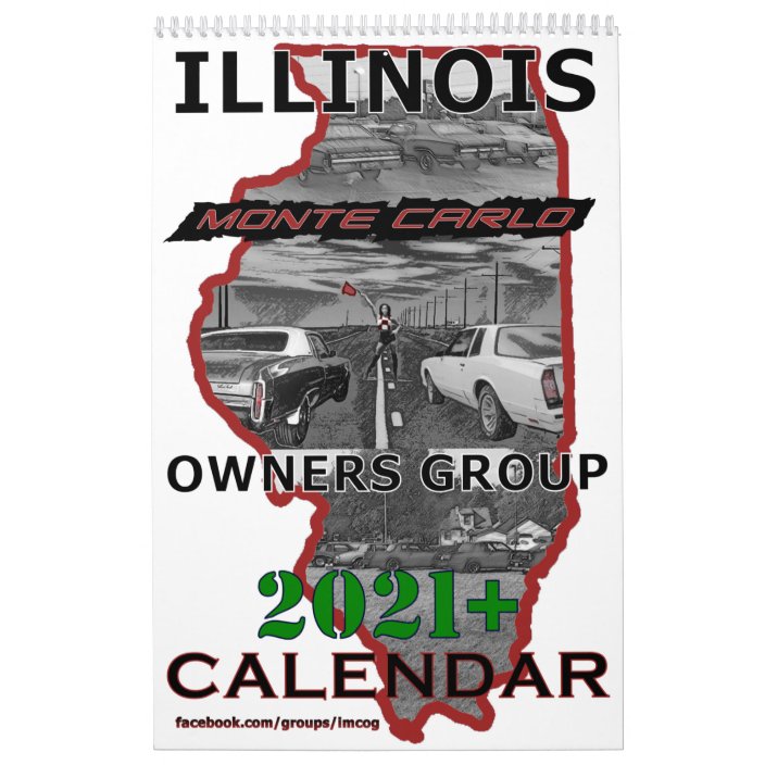 2021 15month Illinois Monte Carlo Owners Calendar