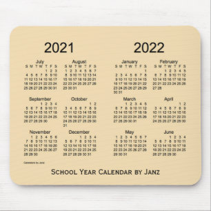 2021-2022 School Year Wheat Calendar by Janz Mouse Pad
