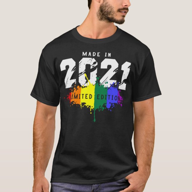 2021 Birthday Gay LGBT  T-Shirt (Front)