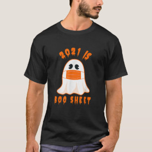 2021 Boo Sheet Funny Halloween Ghost Costume Men W T-Shirt