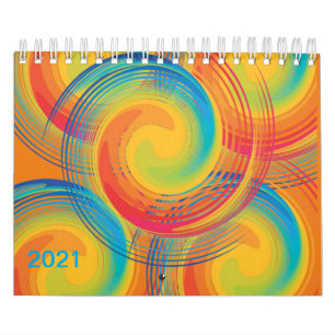 2021 Calendar Colorful Colors