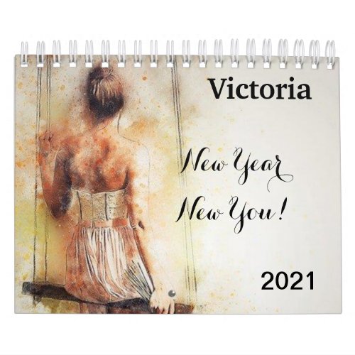 2021 Calendar Colorful Floral