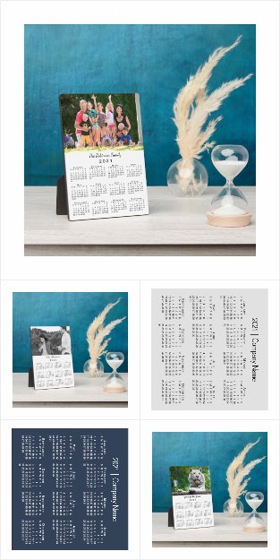 2021 Calendar Desktop Plaques