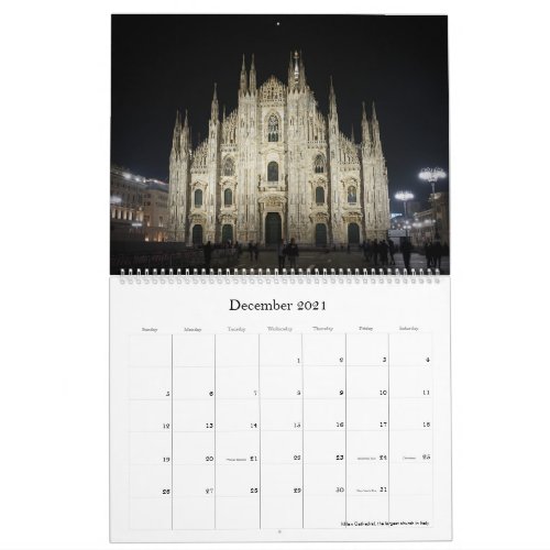 2021 Calendar _ Italy