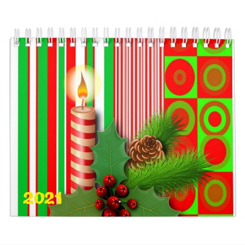 2021 Calendar Merry Christmas