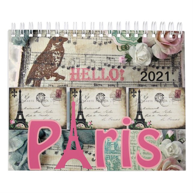 2021 Calendar Paris, France (Cover)