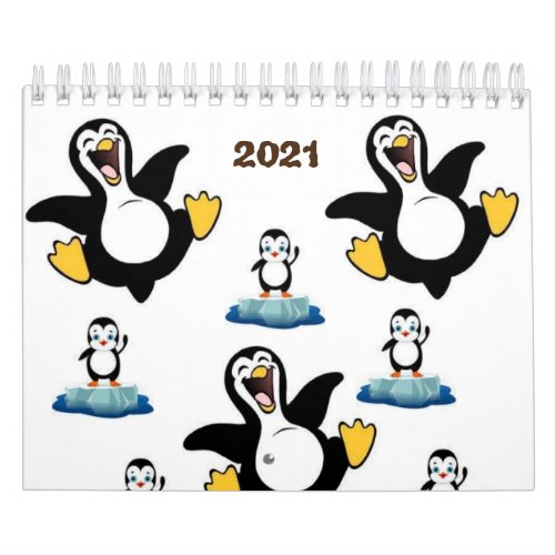 2021 Calendar Penguin