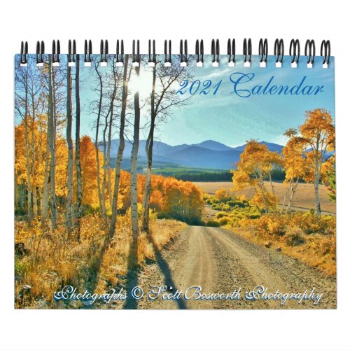 2021 Calendar _ Photography of Scott Bosworth