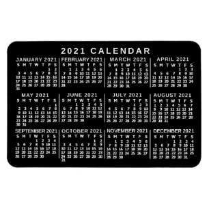2021 Calendar (See Description for New Version) Magnet