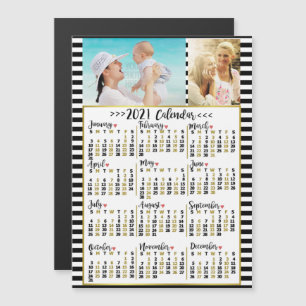 2021 Calendar (See Description for New Version) Magnetic Invitation