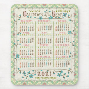 2021 Calendar (See Description for New Version) Mouse Pad