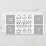 2021 calendar template<br><div class="desc">Customizable flat card with 2021 calendar and place for 4 square images. Use it as a template</div>