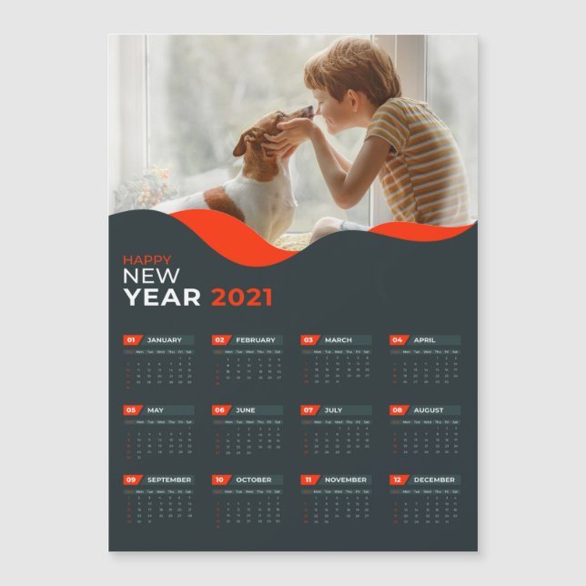 2021 Calendar with Photo (Front)