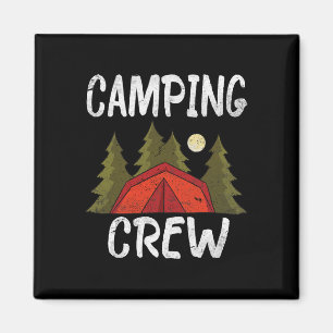 2021 Camping Crew Family Camper Road Trip Matching Magnet