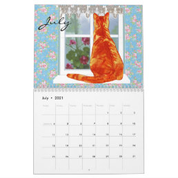 2021 Cats Just Wanna Have Fun Cat Art 2021Calendar Calendar