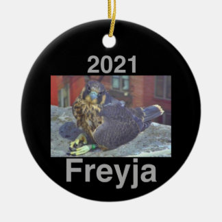 2021 Ceramic Circle Ornament Freyja