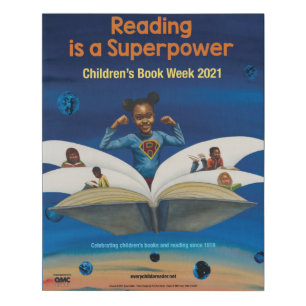 2021 Children's Book Week Poster Faux Canvas Print
