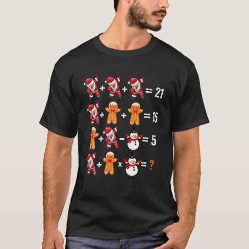 2021 Christmas Order Of Operations Quiz Math Teach T_Shirt