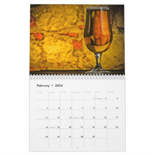 2021 Cocktail Wine Beer Alcohol Adult Beverage Bar Calendar | Zazzle