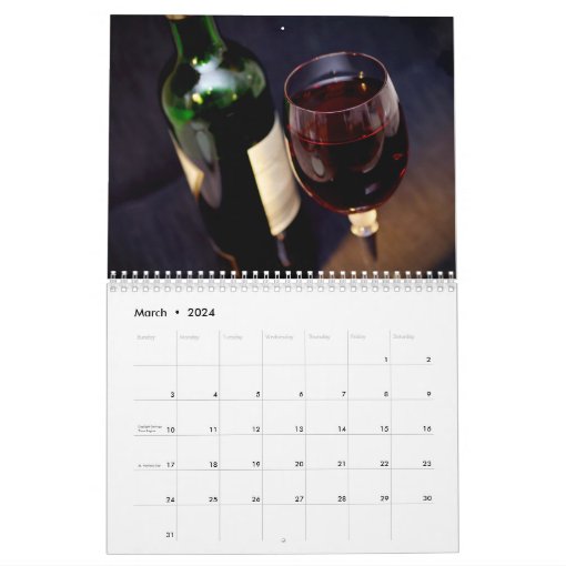 2021 Cocktail Wine Beer Alcohol Adult Beverage Bar Calendar | Zazzle