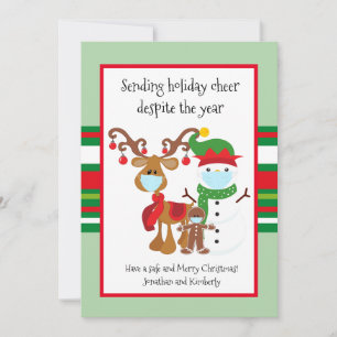 2021 Covid Sending Holiday Cheer Despite Year Card