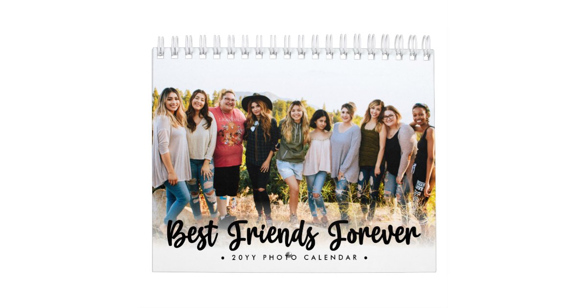 2021 Custom Photo Calendar Best Friends Forever Zazzle