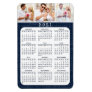 2021 Custom Photo Navy Blue Fridge Calendar Magnet