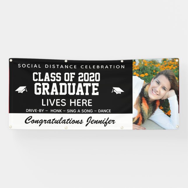 2021 Drive By Graduation Banners - Personalized (Horizontal)