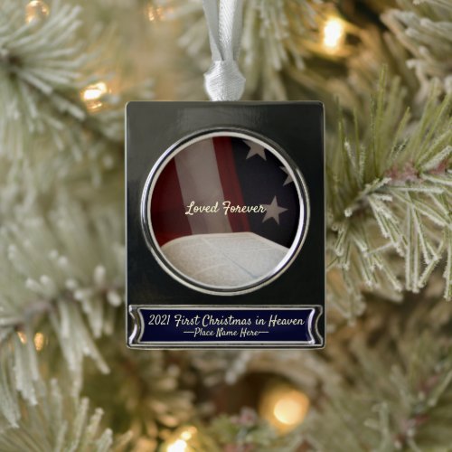 2021 First Christmas in Heaven Patriotic Ornament