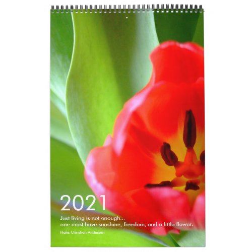 2021 Flowers Close_Up Calendar