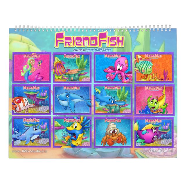 2021 FriendFish calendar (Back)