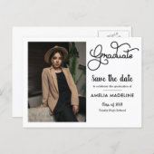 2021 Graduation Party | Save The Date Photo Announcement Postcard (Front/Back)