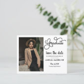 2021 Graduation Party | Save The Date Photo Announcement Postcard (Standing Front)
