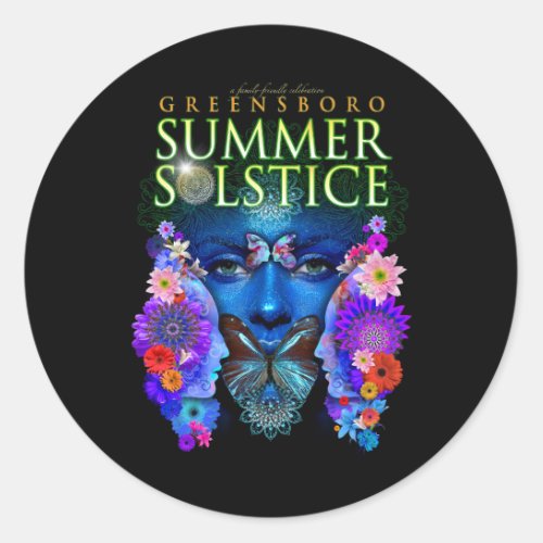 2021 Greensboro Summer Solstice Festival Keepsake Classic Round Sticker