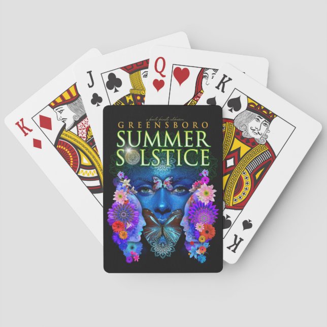 2021 Greensboro Summer Solstice Festival Keepsake Poker Cards (Back)