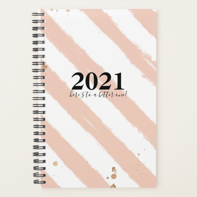2021 Here's to a Better One Simple Script Planner (Front)