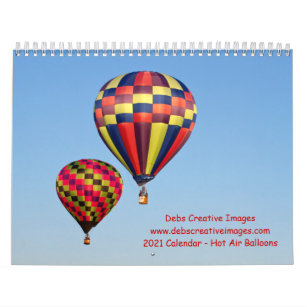 2021 Hot Air Balloons Calendar