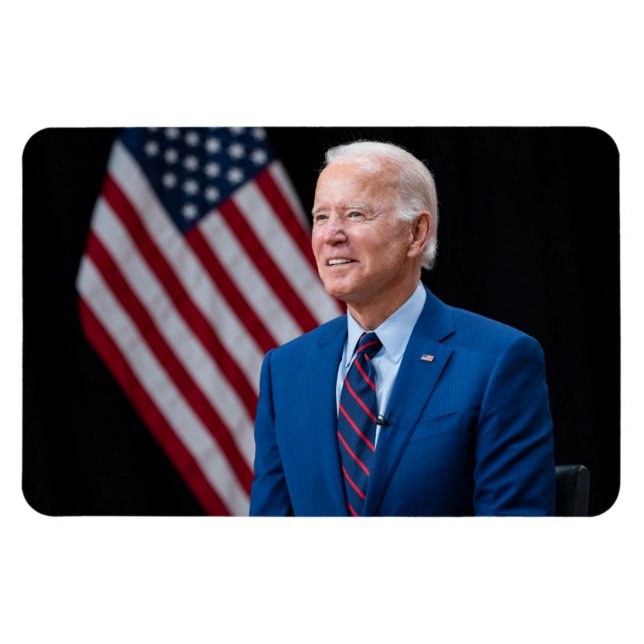 2021 Joe Biden US President Portrait Magnet (Horizontal)