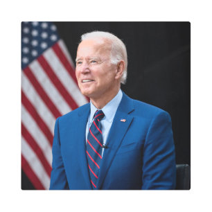 2021 Joe Biden US President Portrait Metal Print