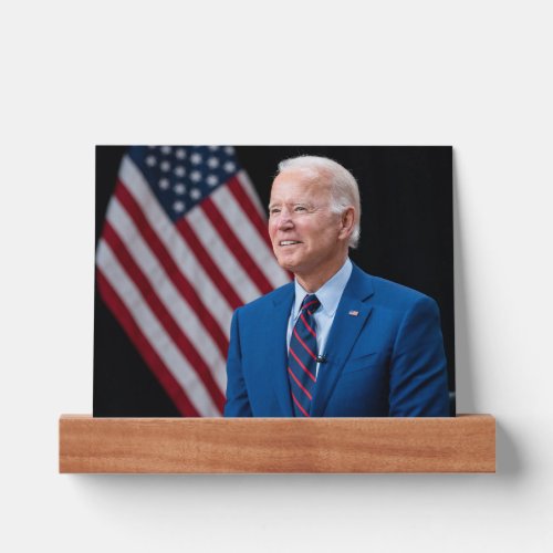 2021 Joe Biden US President Portrait Picture Ledge