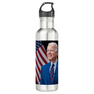 2021 Joe Biden US President Portrait Stainless Steel Water Bottle