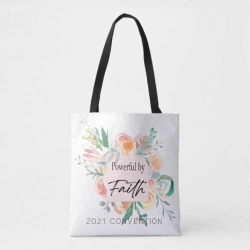 2021 JW Convention _Powerful by Faith Pocket Tote Bag