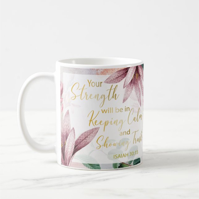 2021 JW Year Text - Keep Calm and Show Trust Mug (Left)
